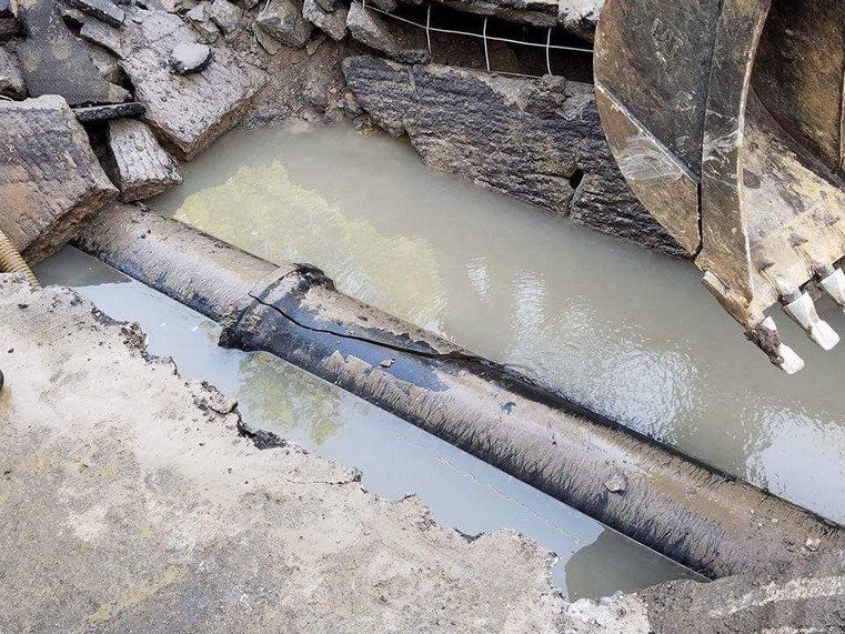 Water main break.